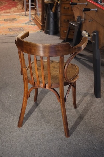 fauteuil de bureau ancien bois courbe thonet 1900